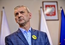 Sławomir Broniarz, lider ZNP. Fot. PAP/Jakub Kamiński