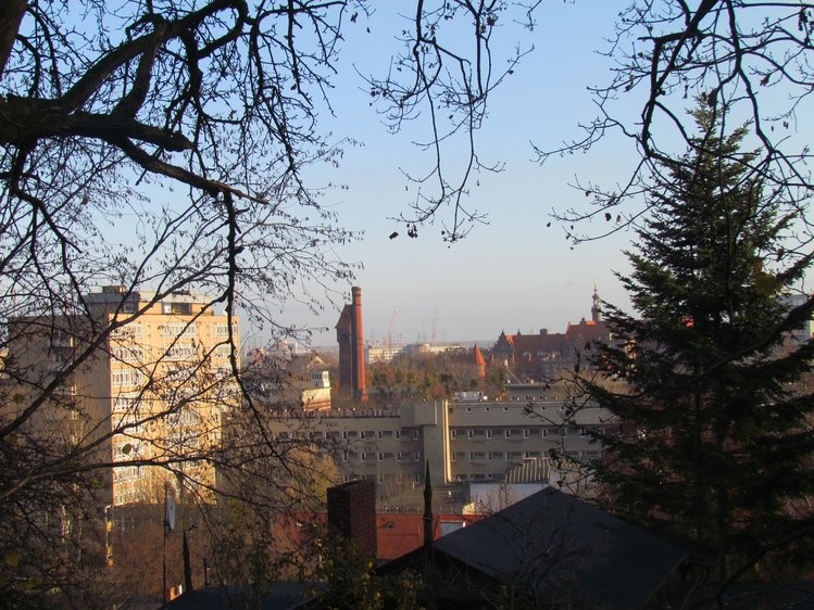 Panorama Wrzeszcza ze Wzgórza Sobótka