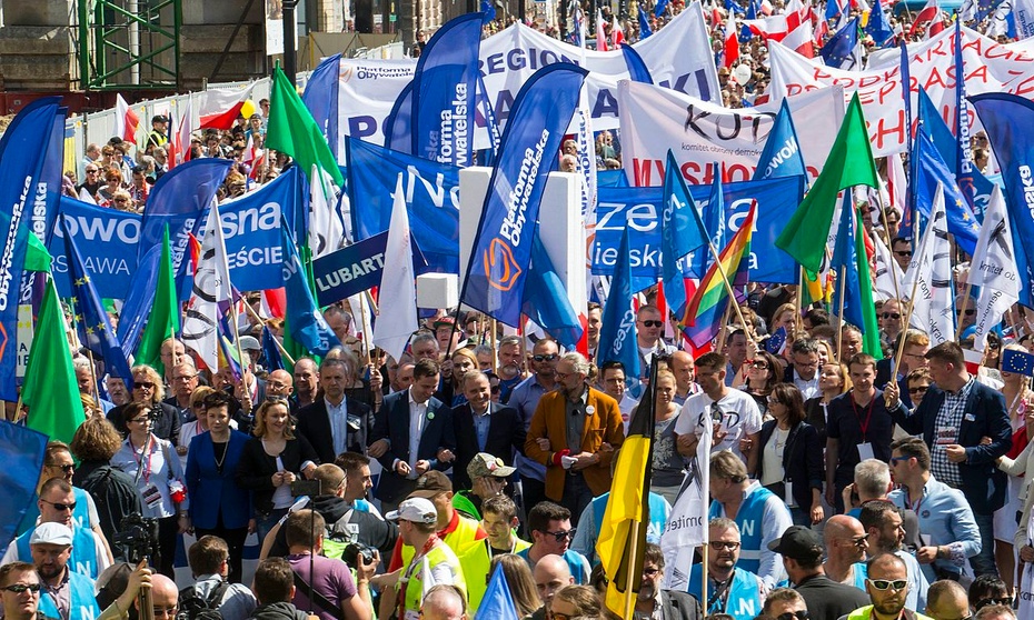 Marsz opozycji. Fot. Flickr/Platforma Obywatelska/CC BY-SA 2.0
