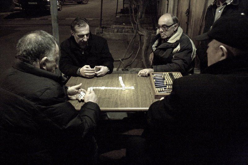 Gra w domino, Tbilisi 2011, autor: Anna Woźniak