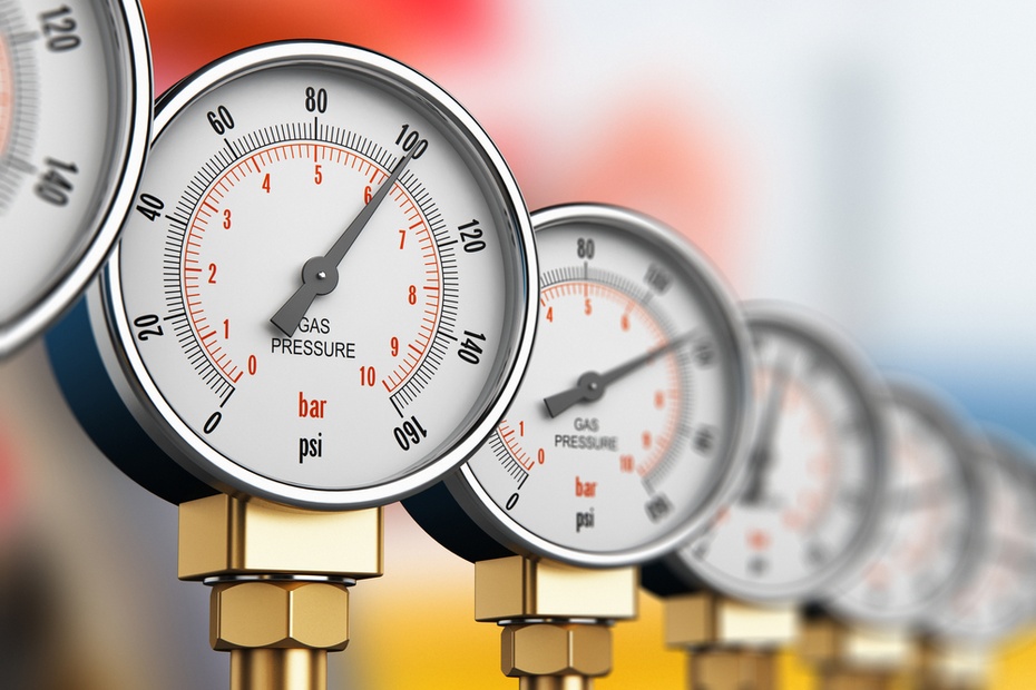Mierniki ciśnienia gazu. Fot. Shutterstock