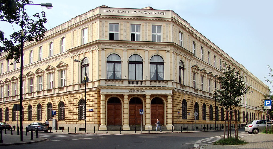 Historyczna siedziba Banku Handlowego w Warszawie założonego w 1870 r. z inicjatywy Leopolda Stanisława Kronenberga.