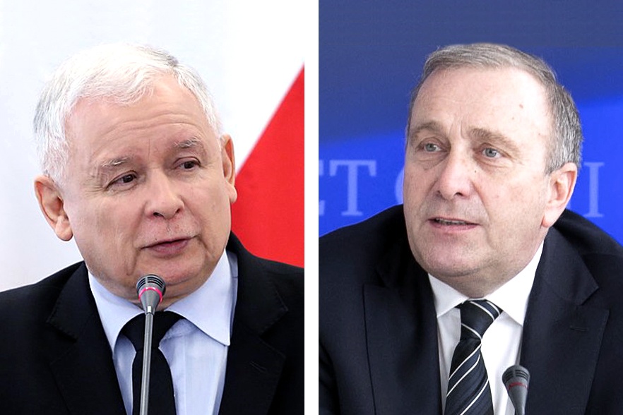 Jarozław Kaczyński i Grzegorz Schetyna. Fot. Rafał Zambrzycki / zasoby PO / Wikimedia Common / edycja: VOTE Partners
