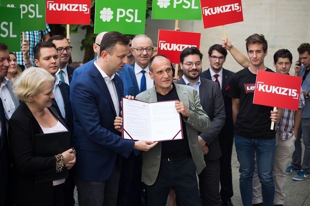 PSL i Kukiz'15 idą razem do wyborów. Fot. Twitter/Kukiz'15