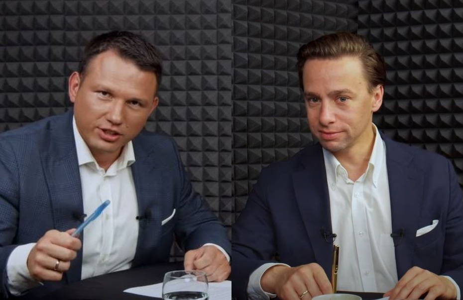 Sławomir Mentzen oraz Krzysztof Bosak. / foto: screen YouTube: Konfederacja