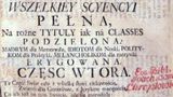 Benedykt Chmielowski: Nowe Ateny...; wyd. I 1745-1746, wyd. II 1754-1764
