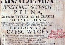 Benedykt Chmielowski: Nowe Ateny...; wyd. I 1745-1746, wyd. II 1754-1764