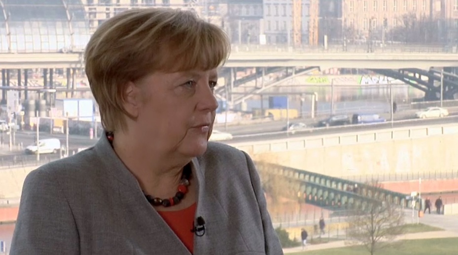 Kadr z nagrania Angeli Merkel, fot. bundeskanzlerin.de