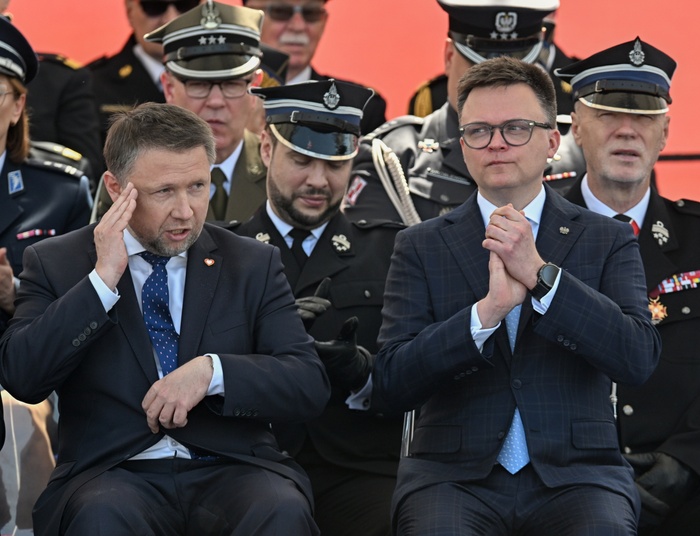 "To był problem z mikrofonem". Kierwiński komentuje na gorąco swoje wystąpienie