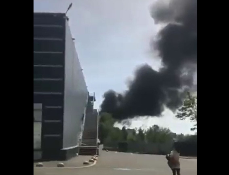 Czarny dym w Odessie po ataku rakietowym.