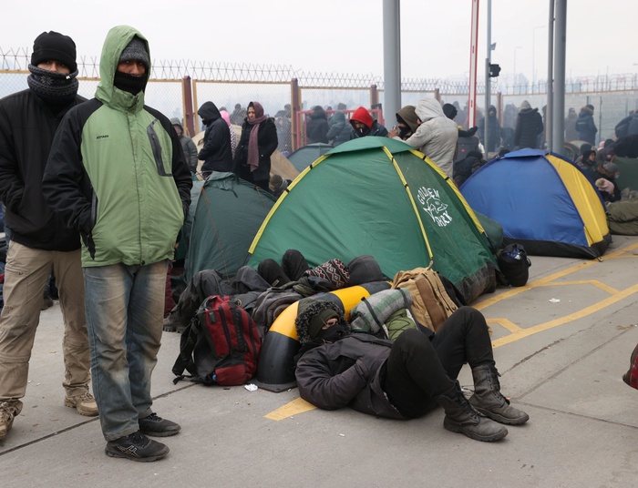 Chcieli tylko wpuszczenia do Polski 30 imigrantów z Usnarza,teraz milczą gdy na granicy...