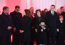 Premier Mateusz Morawiecki podczas uroczystości pogrzebowych ojca. fot. PAP