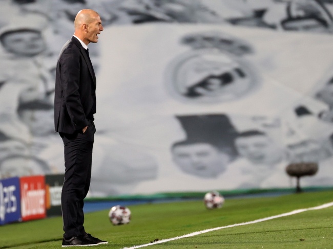 Zinedine Zidane. Fot. PAP/EPA/JUANJO MARTIN