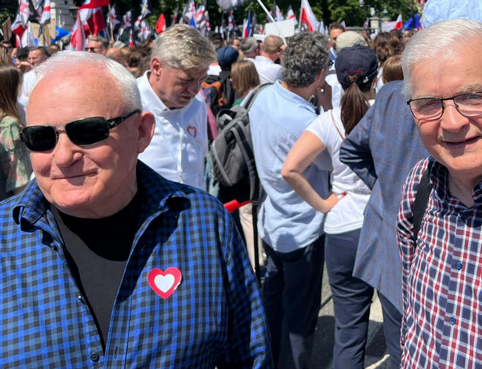 Miller na marszu 4 czerwca. W 1989 roku stał po drugiej stronie