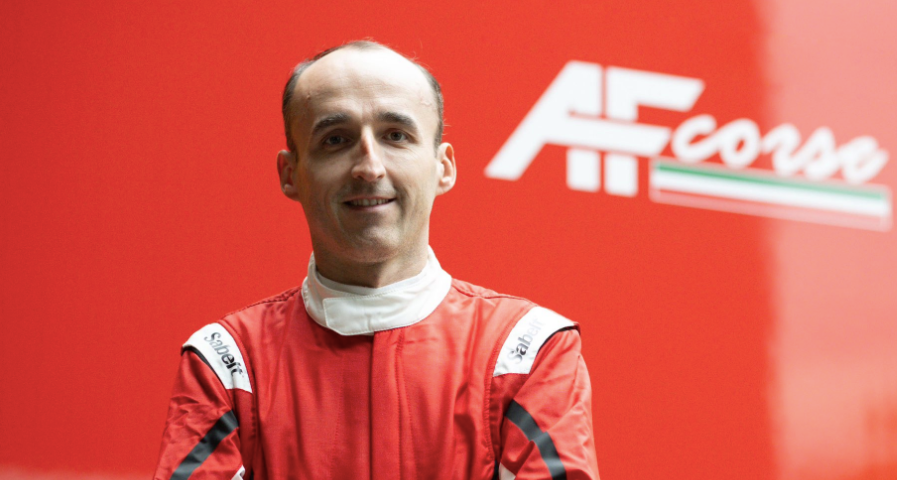 Robert Kubica w Ferrari. Fot. Twitter/@AFCorse