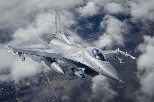 F-16 z 31. Bazy Lotnictwa Taktycznego w Krzesinach.