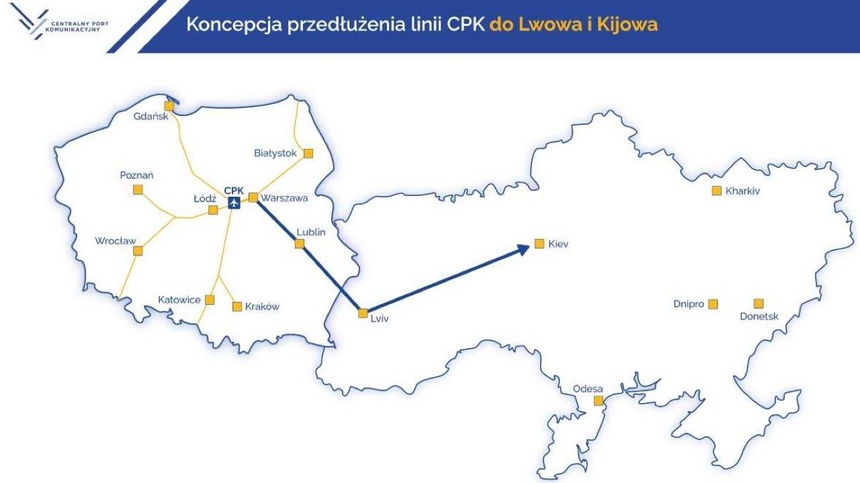 Spółka CPK przedłuży linie kolejowe do Kijowa? (fot. CPK)