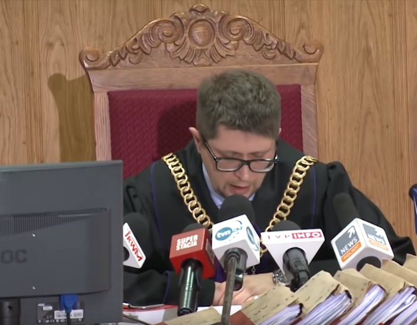 Sędzia Wojciech Łączewski. fot. Youtube