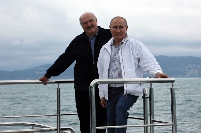 Władimir Putin i Alaksandr Łukaszenka. Fot. PAP/EPA/SERGEI ILYIN/SPUTNIK/KREMLIN