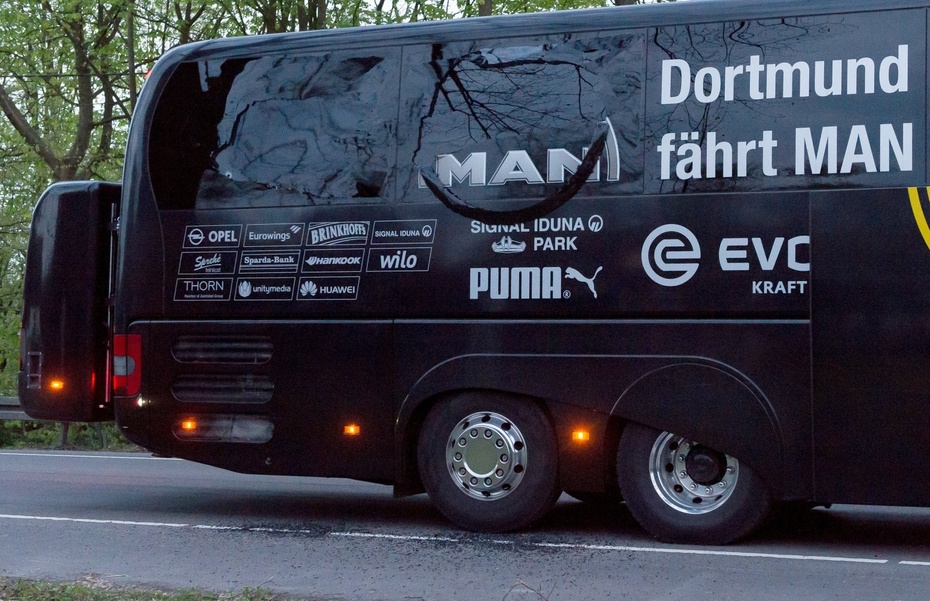 Autokar Borussi Dortmund, fot. PAP/EPA/STR