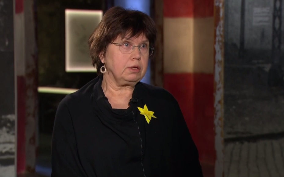 Barbara Engelking w programie "Kropka nad i", fot. TVN24/Screenshot