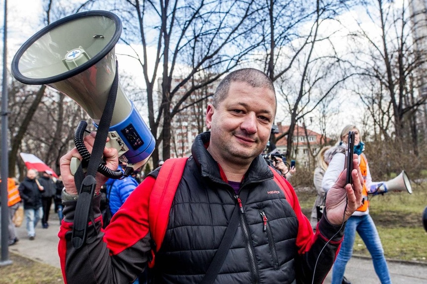 Lider Partii Konsumentów Marcin Bustowski. Fot. wygrajmyrazem.pl
