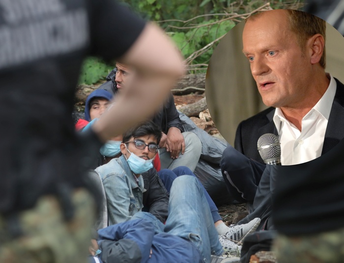 Tusk zabrał głos ws. migrantów w Usnarzu Górnym. Wytknął PiS, że wcale nie broni granic