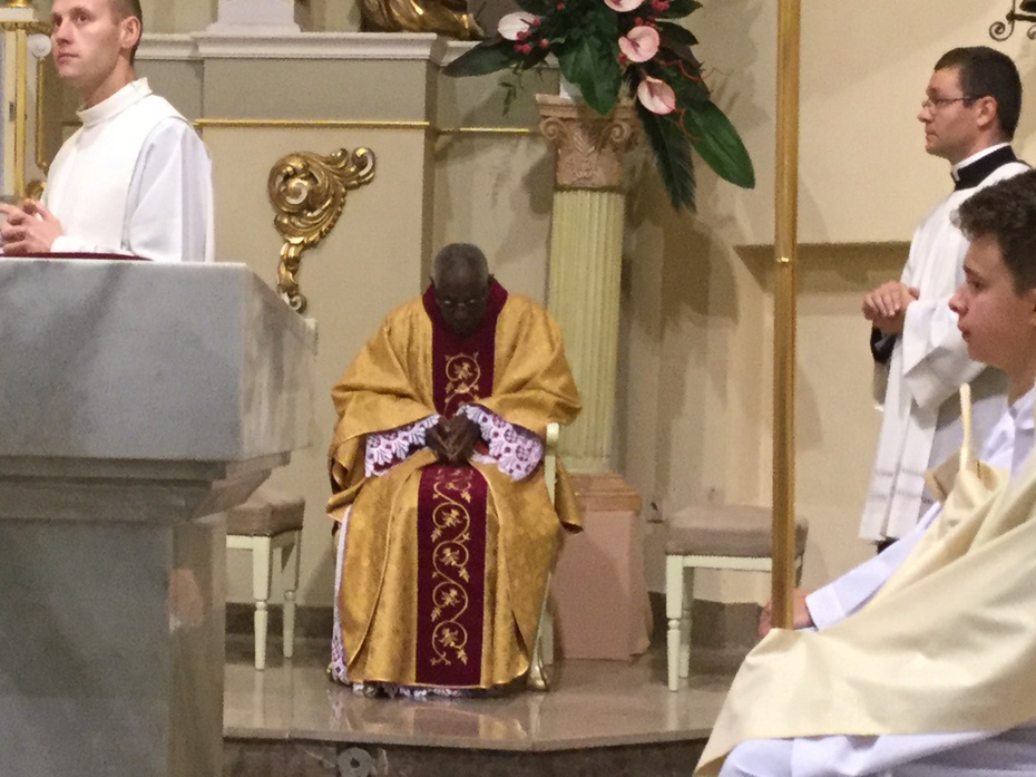 kardynał Robert Sarah, Poznań, kościół św. Rocha, 23.9.2017.