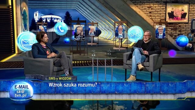 Michał Kempa i Tomasz Sianecki w "Szkle kontaktowym", fot. TVN24