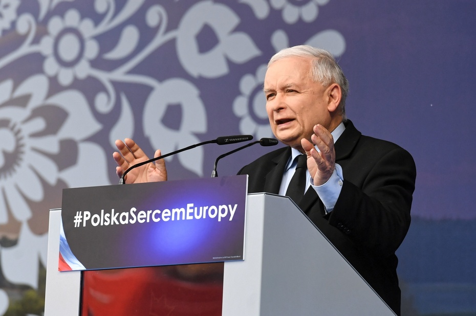 Jarosław Kaczyński w Pułtusku. Fot. PAP/Piotr Nowak
