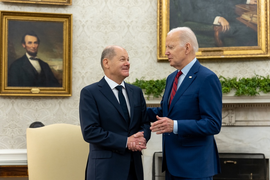 Joe Biden i Olaf Scholz. Fot. POTUS/Twitter