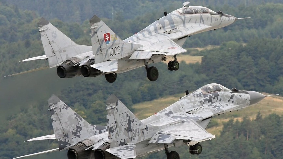 Słowackie MiGi-29. Fot. Twitter