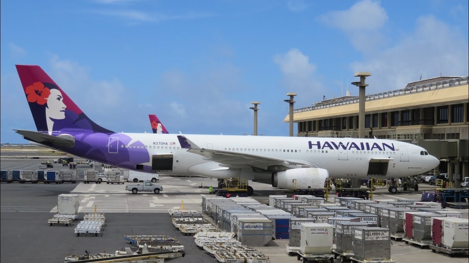 Samolot Hawaiian Airlines, zdjęcie ilustracyjne. Fot. YouTube