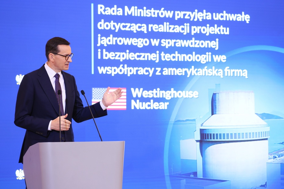 Konferencja premiera Mateusz Morawieckiego. Źródło: PAP/Leszek Szymański