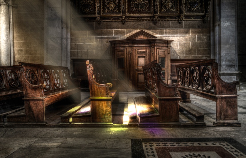 Kościoly coraz częściej świecą pustkami Fot. Pixabay