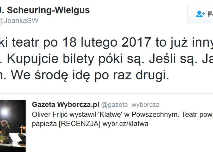 J. Scheuring-Wielgus ma przyjemność