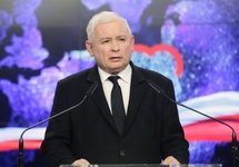 Jarosław Kaczyński podczas konferencji prasowej. fot.PAP/Wojciech Olkuśnik
