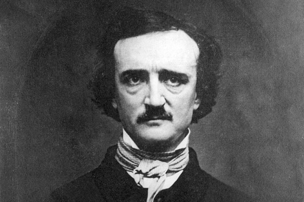 Edgar Allan Poe (zdj.: Edwin H. Manchester, domena publiczna, plik z Wikimedia Commons)