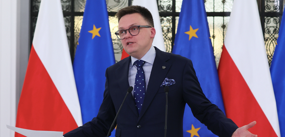 Marszałek Sejmu Szymon Hołownia. Fot. PAP/Leszek Szymański