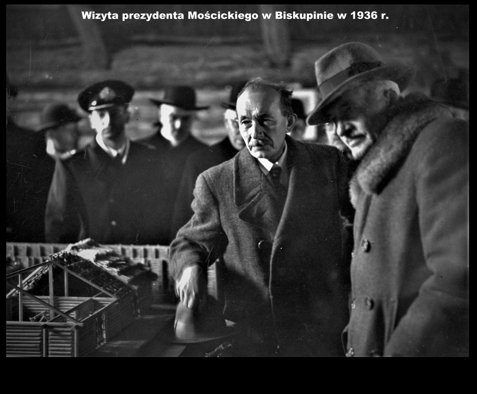 Prezydent Mościcki z oficjalną wizytą w Biskupinie w 1936 r. Fot. Narodowe Archiwum Cyfrowe