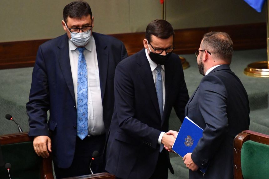 Minister Grzegorz Puda został obroniony w głosowaniu w Sejmie Fot. PAP/Piotr Nowak