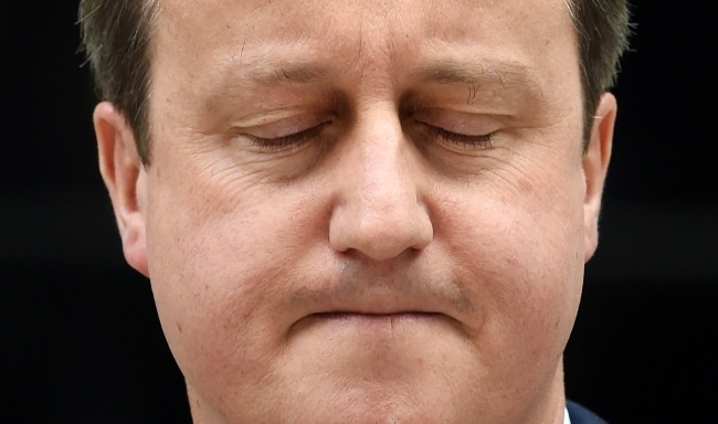 Premier Wielkiej Brytanii David Cameron na dzień przed referendum ws. wyjścia z UE, PAP/EPA/FACUNDO ARRIZABALAGA