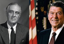 F.D.Roosevelt, R.Reagan