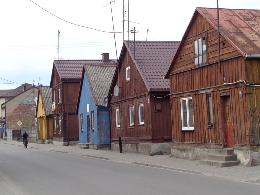 Drewniane domy w Raciążu