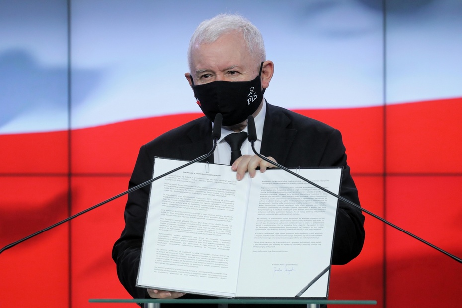 Jarosław Kaczyński, lider PiS. Fot. PAP/Paweł Supernak