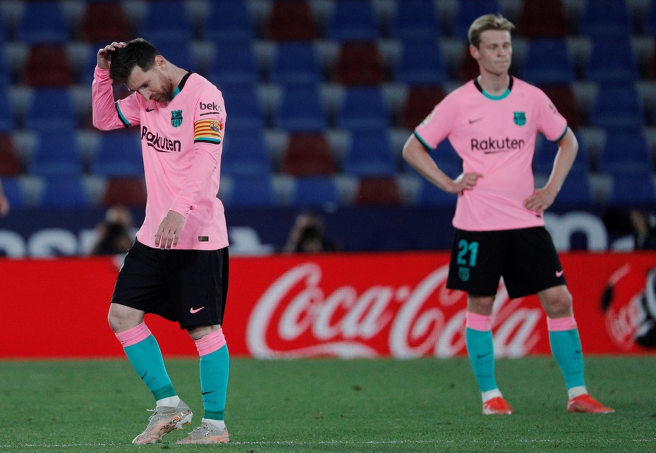 Barcelona kolejny raz zawiodła i zremisowała 3:3 z Levante. Fot. PAP/EPA