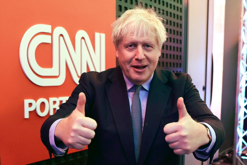 Były premier Wielkiej Brytanii Boris Johnson udzielił wywiadu dla CNN Portugal. Wspomniał w nim o postawie europejskich krajów przed rosyjską inwazją na Ukrainę. (fot. PAP/EPA)