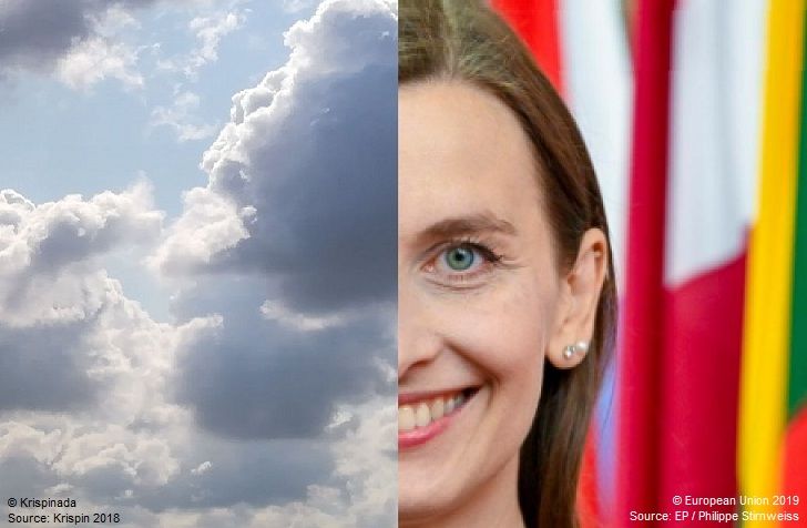 Sylwia w chmurach,  Source: EP / Philippe Stirnweiss 2019 + Source: Krispin 2018