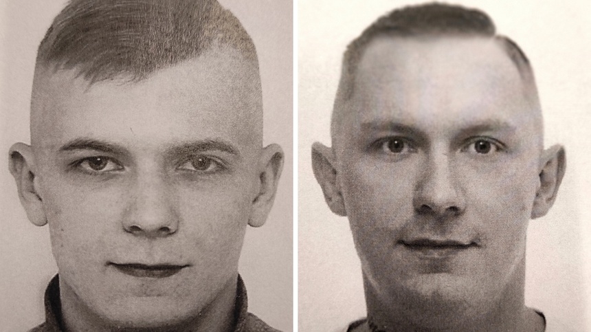 Z lewej Sebastian Włodarczyk, z prawej Łukasz Goławski, fot. materiały policyjne