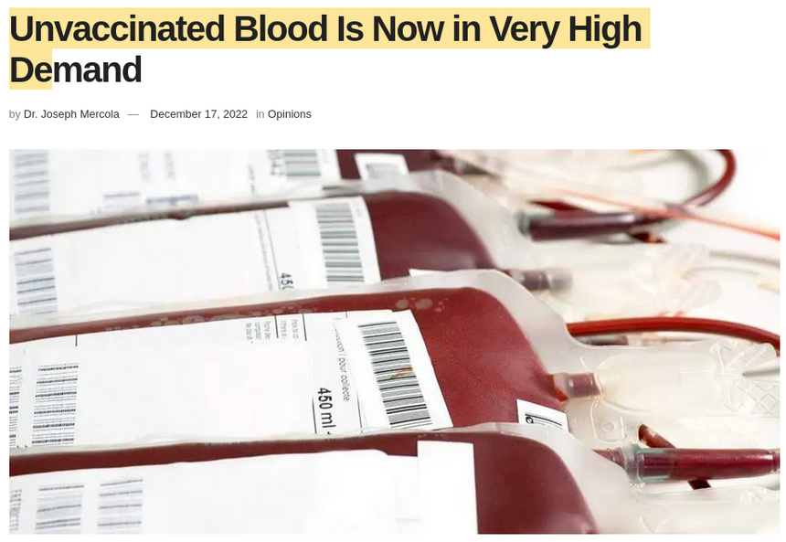 Poszukiwana krew od dawców wolnych od szczepień COVID-19  !